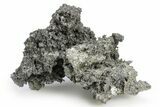 Metallic Bournonite Crystal on Quartz and Pyrite - Bolivia #248548-1